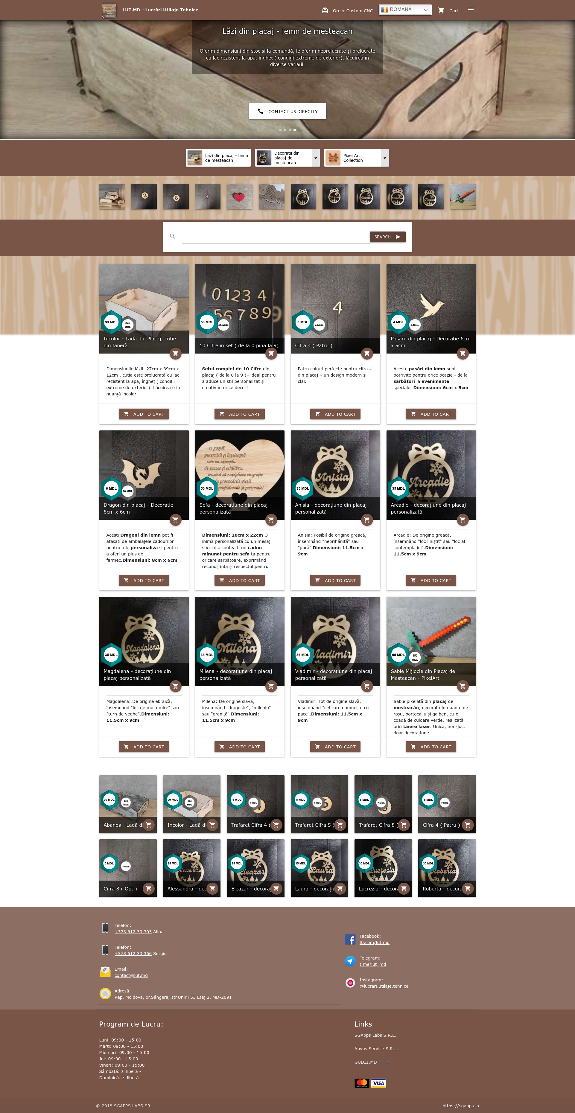 Sample of your online store