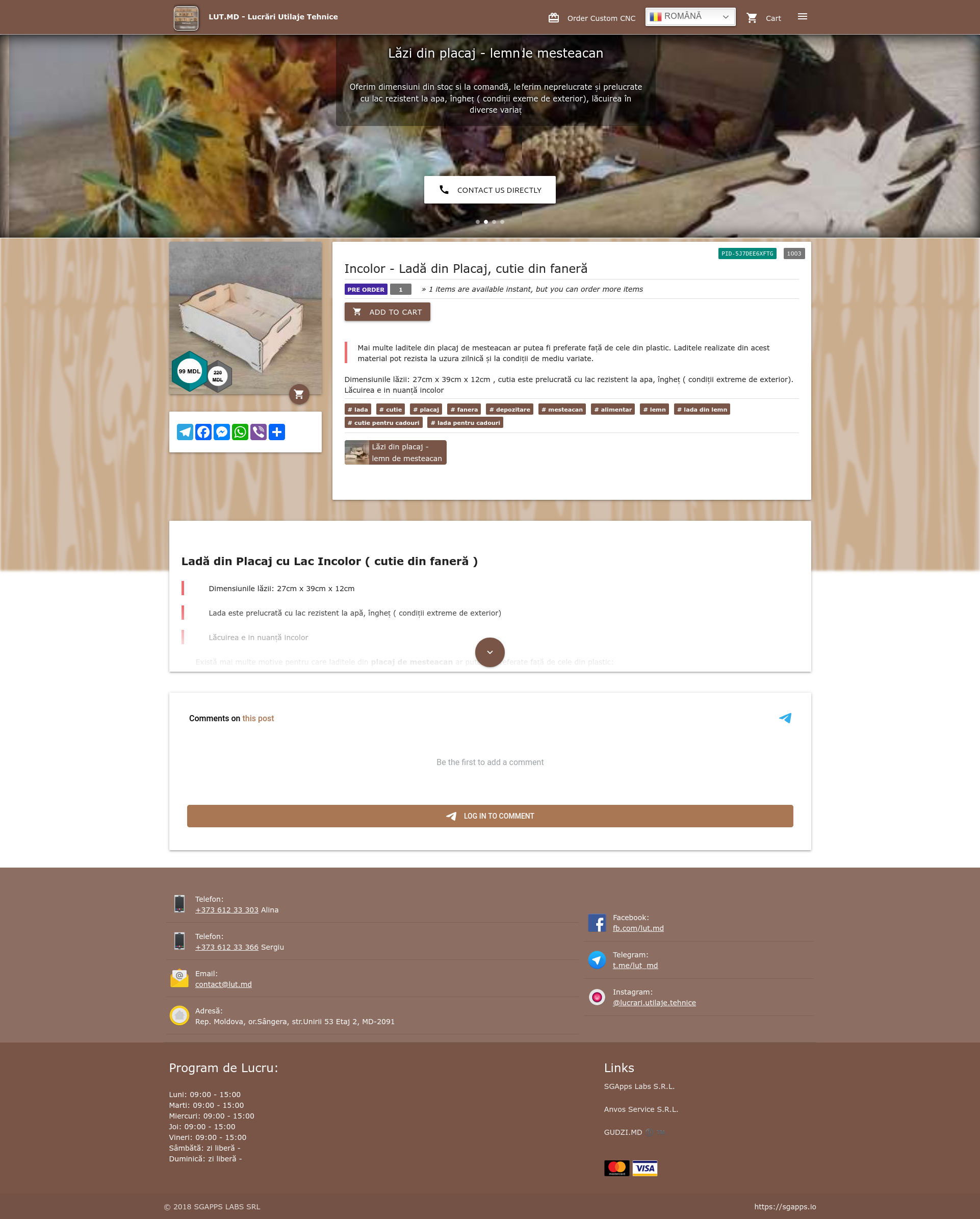 Sample of your online store