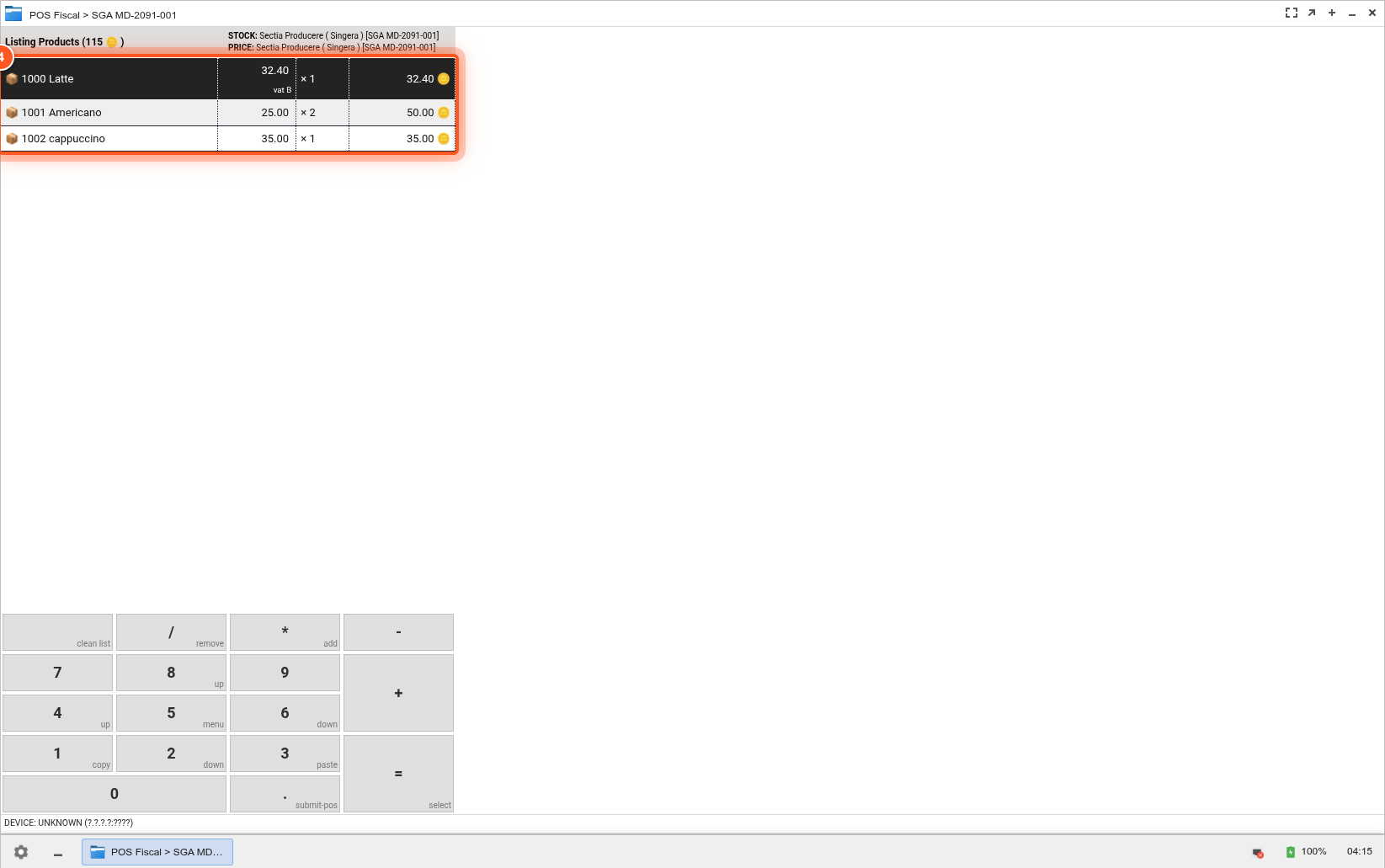 Cart items highlight Cart items highlight