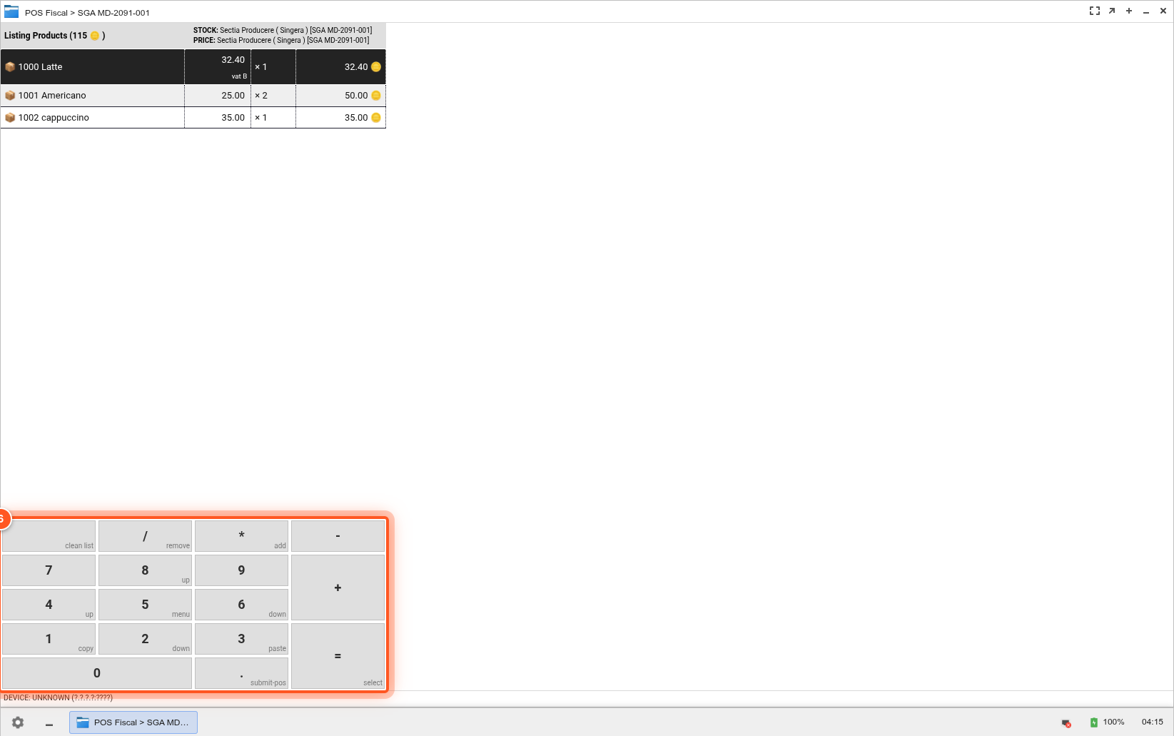 Keypad numeric Keypad numeric