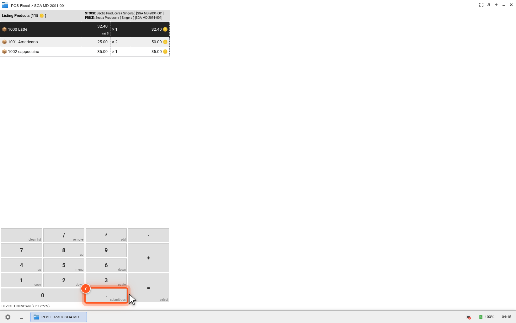 Buton submit-pos highlighted Buton submit-pos highlighted