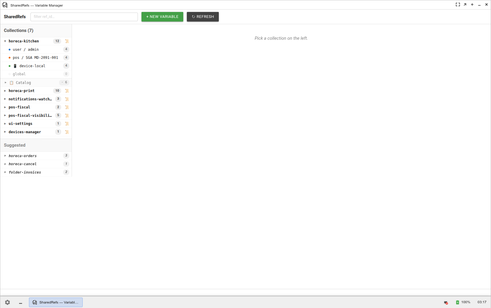 Sidebar cu contextele (global/pos/user/device-local) Sidebar cu contextele (global/pos/user/device-local)