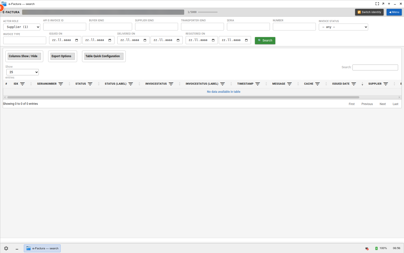 Pas 2 — Search form gol (înainte de setări) Pas 2 — Search form gol (înainte de setări)
