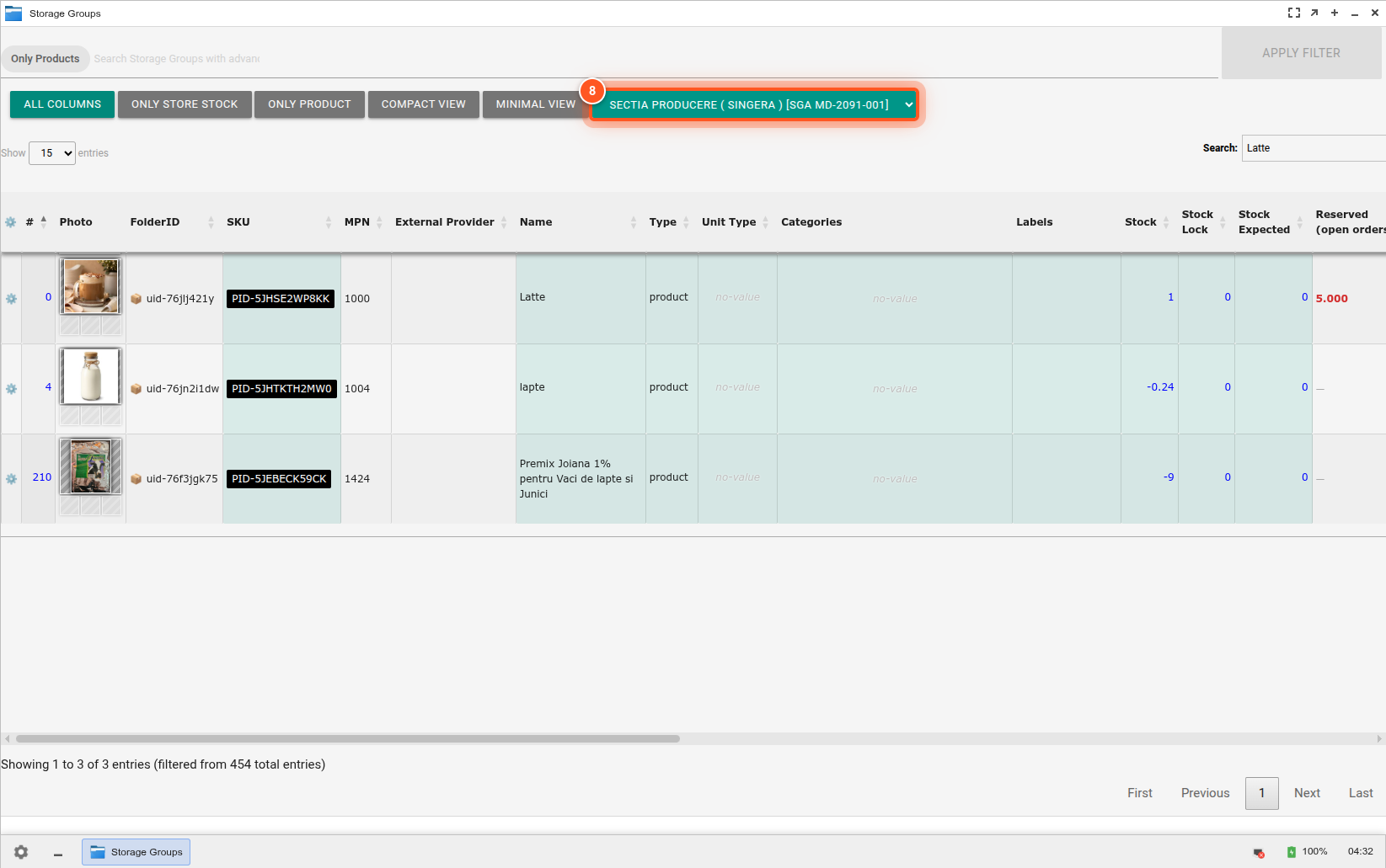 POS selector POS selector
